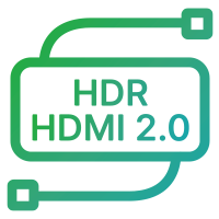 支持 HDR及HDMI 2.0介面